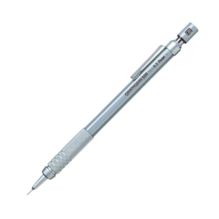 Mechanical pencil with a white background