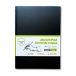A4 Sketchbook Black Hard Cover Sketchbook Art Drawing Book Sketch Pad