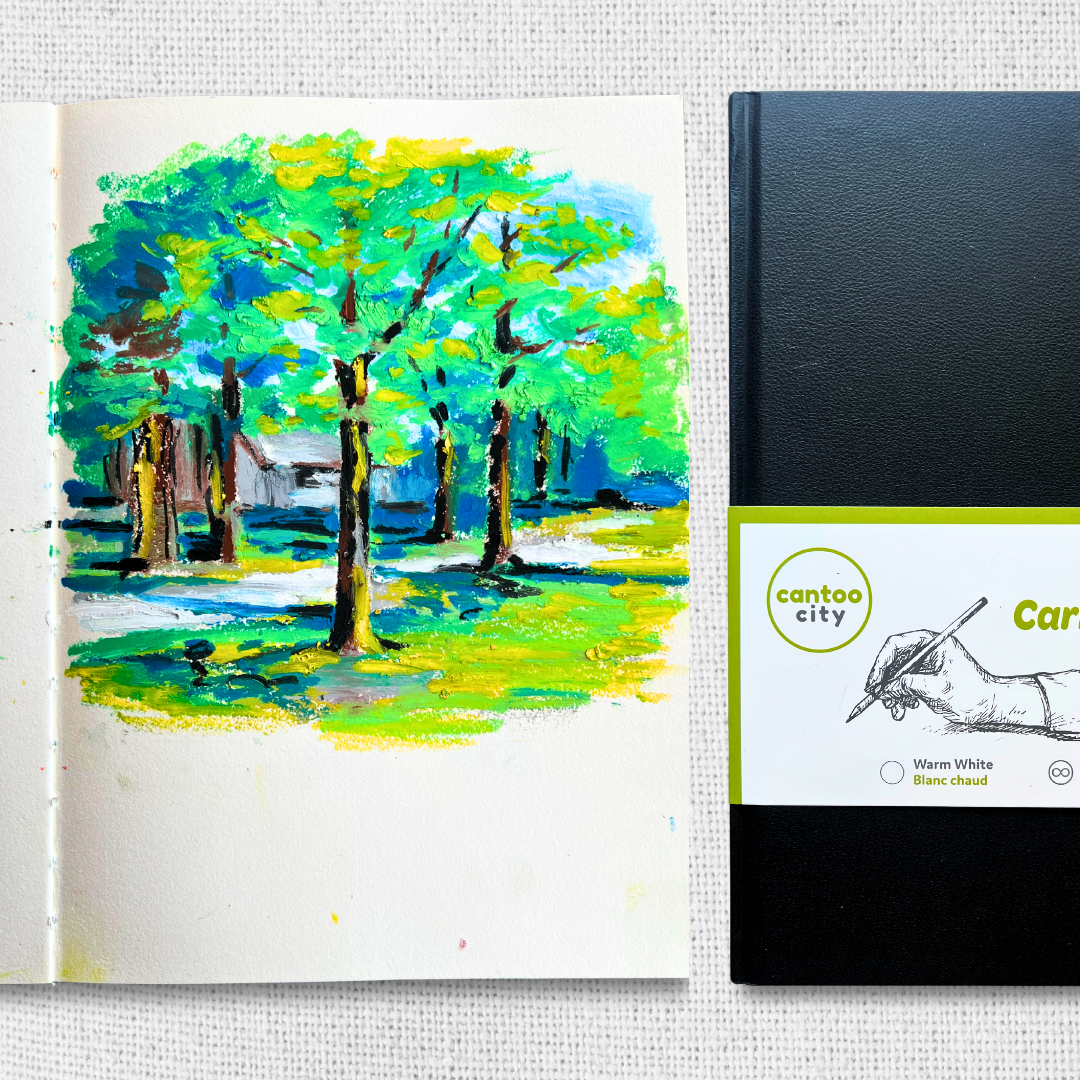 A4 Sketchbook Black Hard Cover Sketchbook Art Drawing Book Sketch Pad