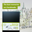 A4 Sketchbook Black Hard Cover Sketchbook Art Drawing Book Sketch Pad