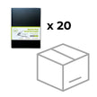 Cantoo City Black Hardcover sketchbook with green label on a white background, next to a casepack box with 'x 20' text.
