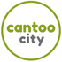Logo of 'cantoo city' with a green circle on a white background