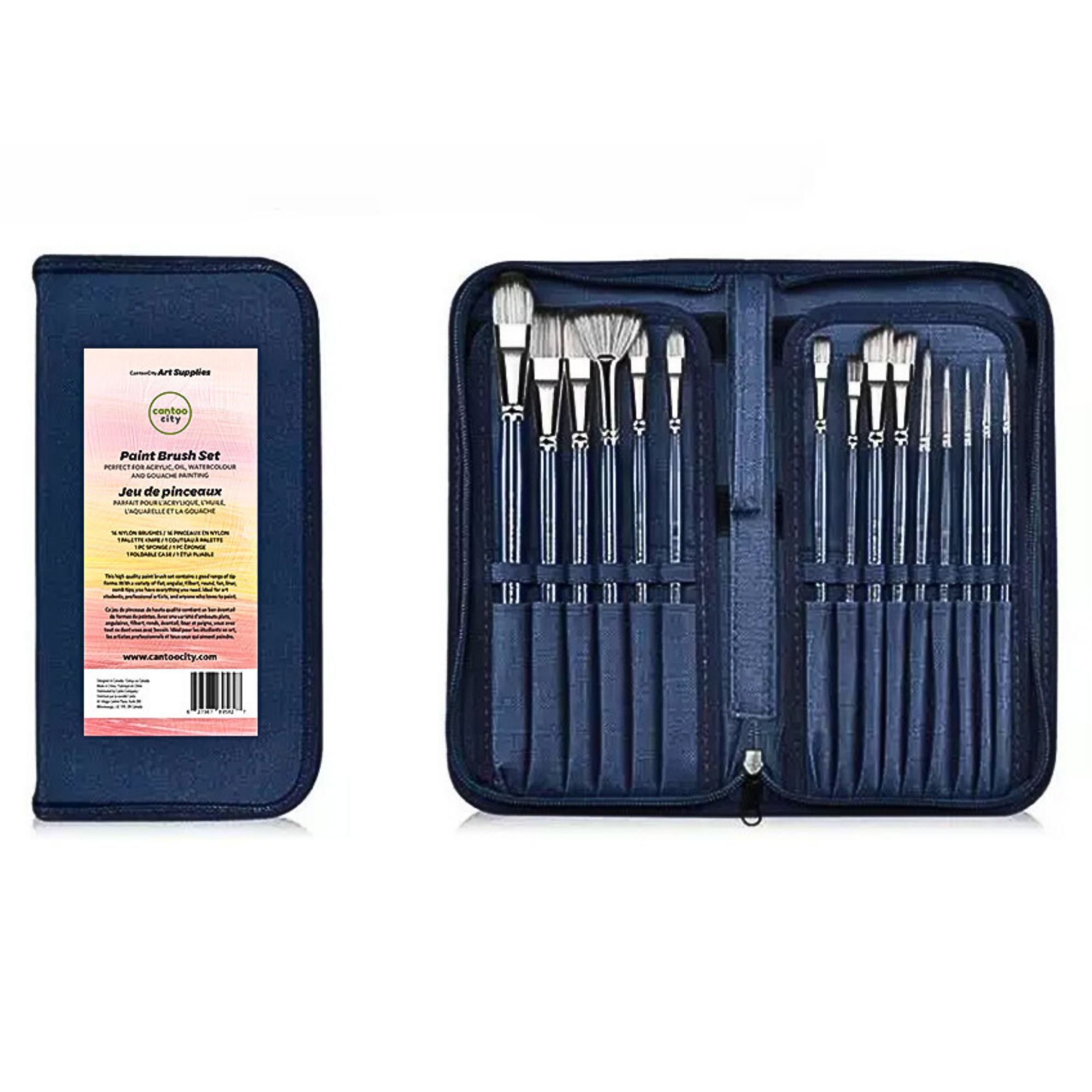 16 pcs Paint Brush Set