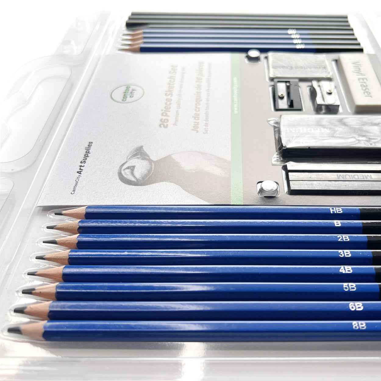Cantoo City 26 pcs All-in-one Sketch Drawing Kit
