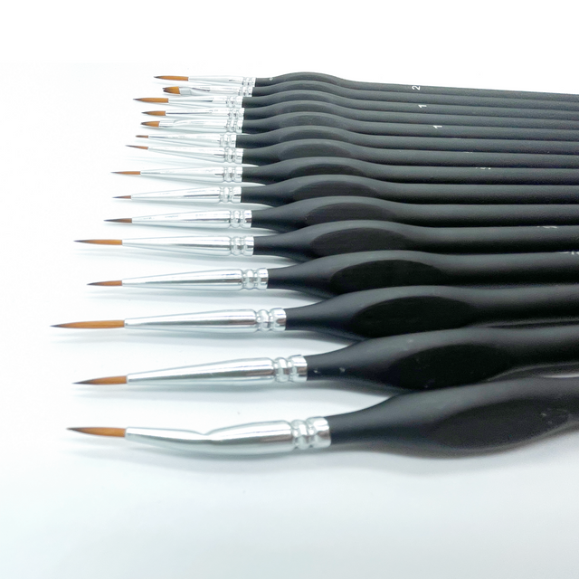 Cantoo City Detail Paint Brush Set 15 Miniature Paint Brushes