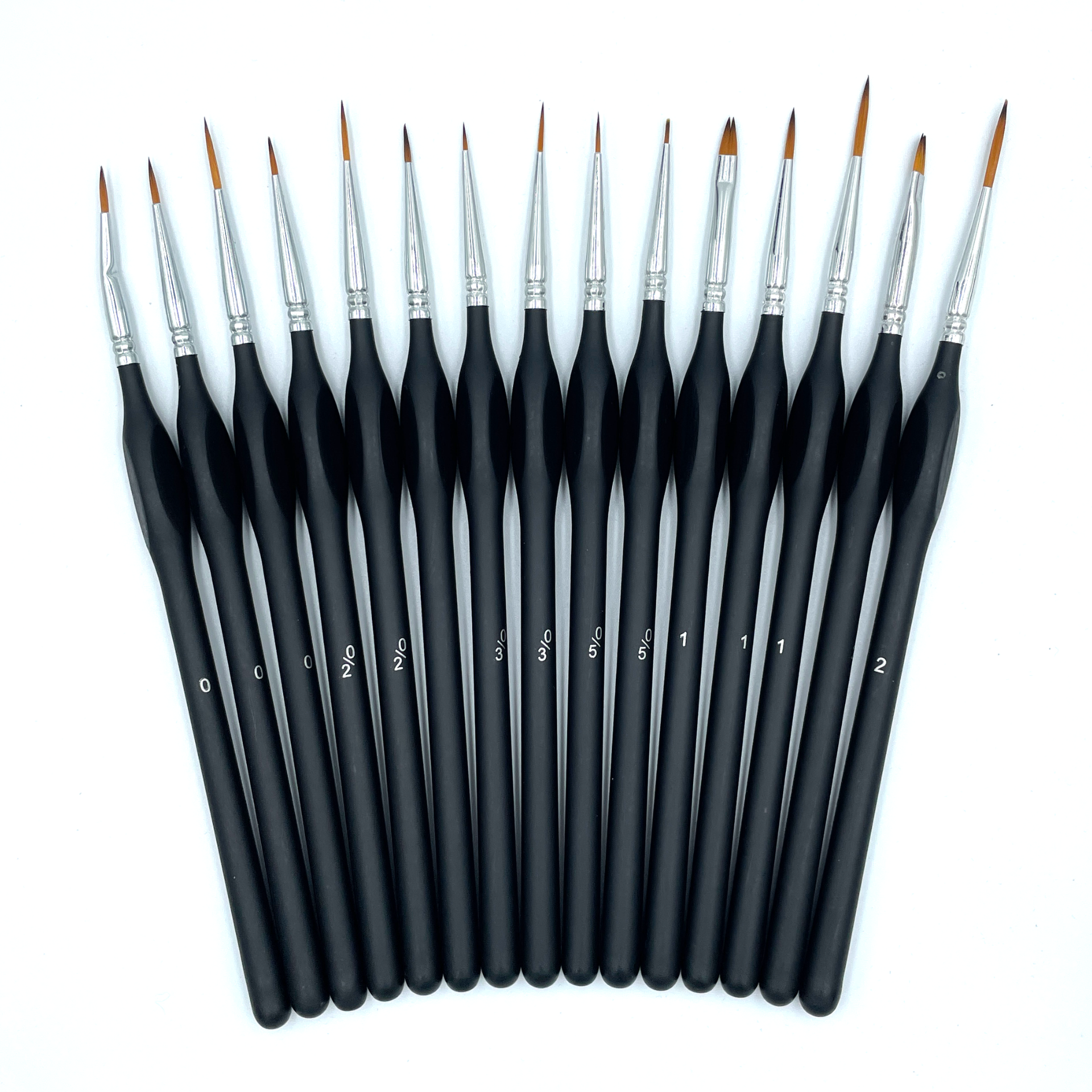 Cantoo City 15 Pcs Miniature Paint Brush Set