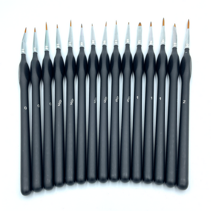 Cantoo City Detail Paint Brush Set 15 Miniature Paint Brushes