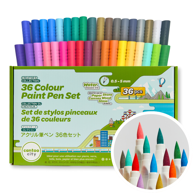 36 Color Acrylic Paint Pen Set