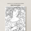 Coloring_e-Book Digital artbook Digtal sketching Art Nouveau 