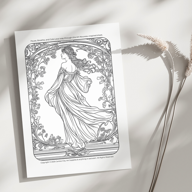 Cantoo City Art Nouveau Themed Activity Page – January Special