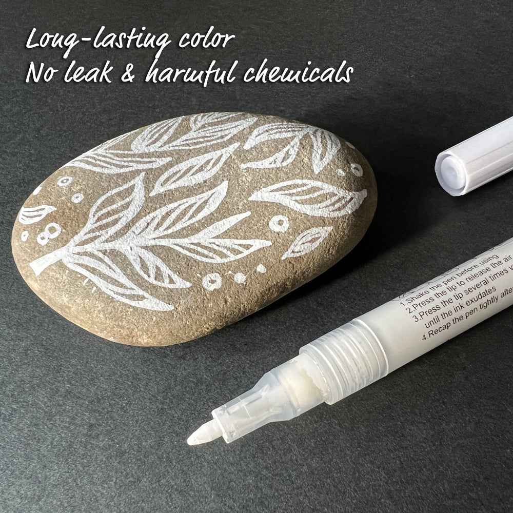 Flysea Acrylic Paint Pen Bundle (Open box 12 Units) - White