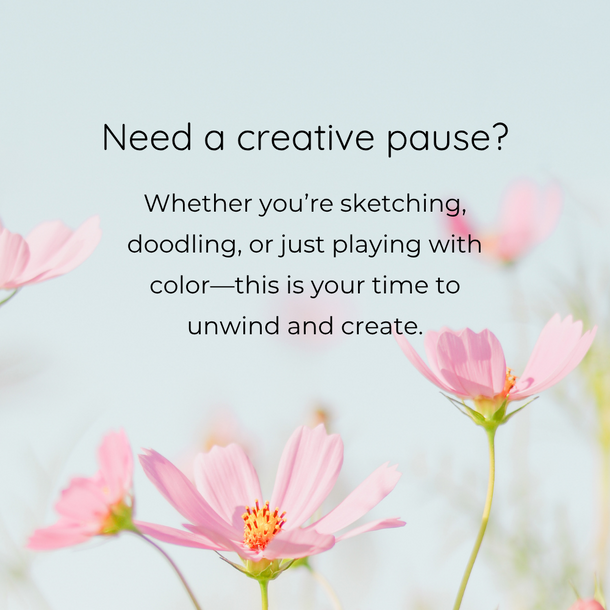 Pink flowers with a motivational quote on a light blue background from Cantoo City