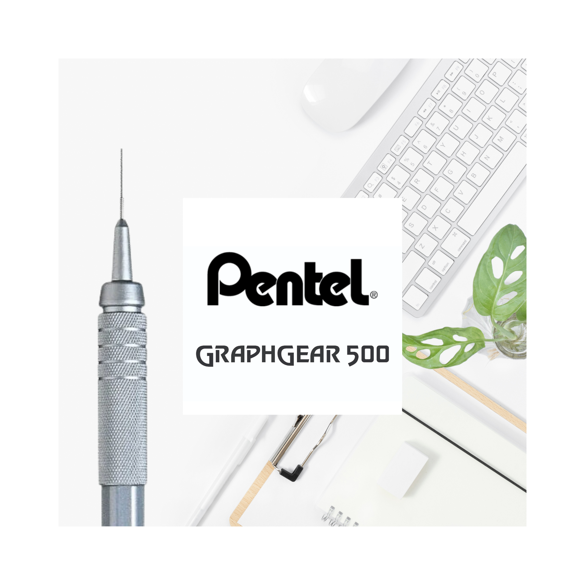 Pentel GraphGear 500 Mechanical Pencil - 0.3mm Precision Drafting Tool