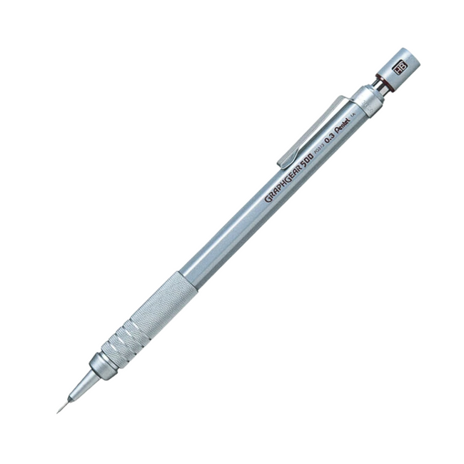 Pentel GraphGear 500 Mechanical Pencil - 0.3mm Precision Drafting Tool