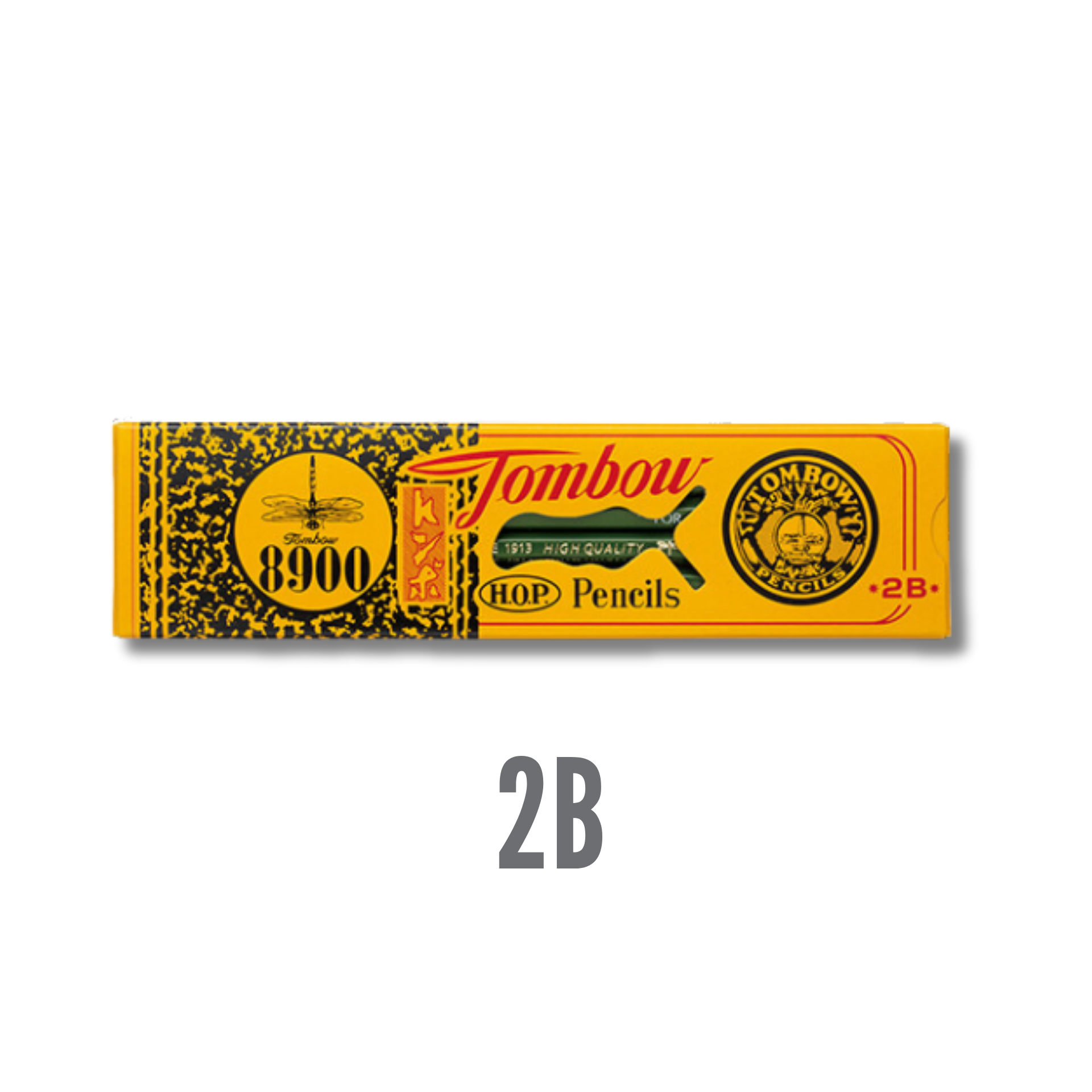 Tombow 8900 Drawing Pencils - Set of 12 (B, 2B)