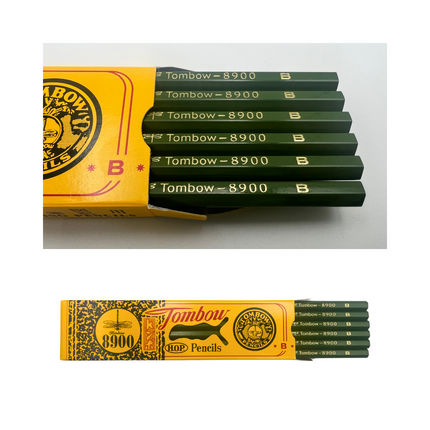 Tombow 8900 Drawing Pencils - Set of 12 (B, 2B)