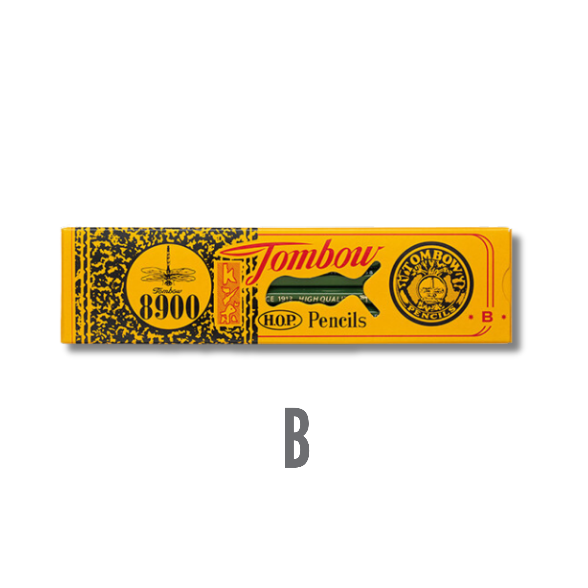 Tombow 8900 Drawing Pencils - Set of 12 (B, 2B)