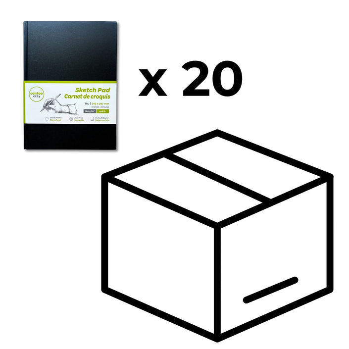 A4 Hardcover Sketchbook Case Pack - 20 Units - Cantoo City - Sketch Book -  - Cantoo City