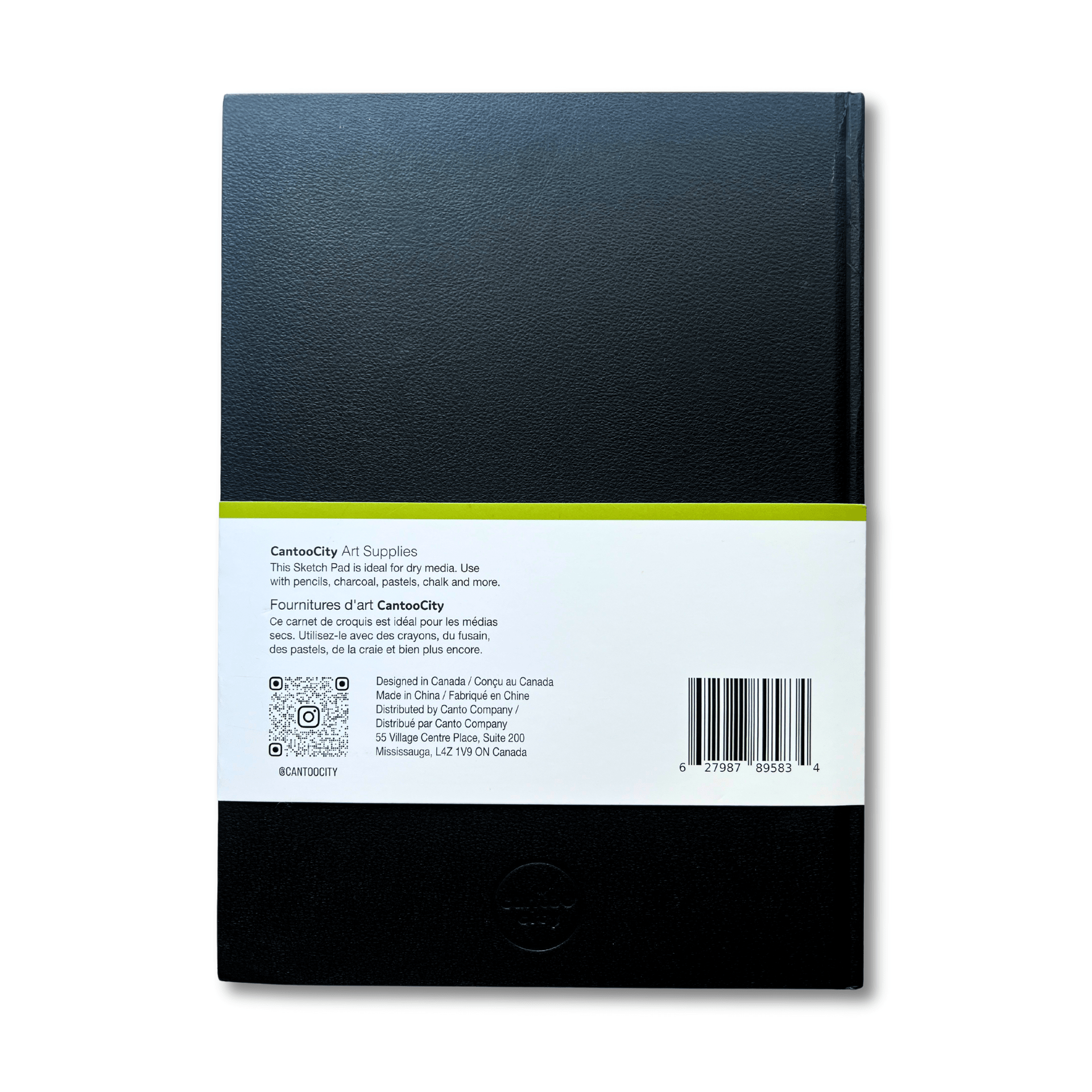 Cantoo City A4 Sketchbook – Black Hard Cover, 100 Pages - Cantoo City - Sketch Book -  - Cantoocity