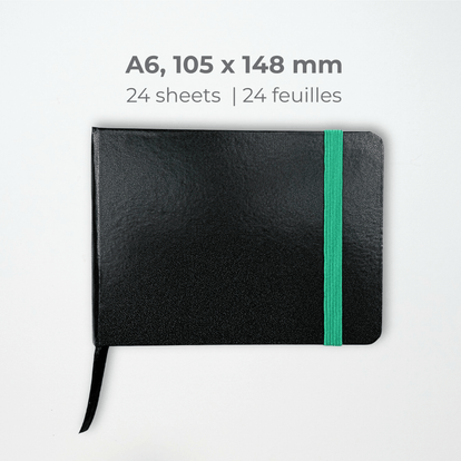 Cantoo City Pocket Sketchbook (A6, 140 lb, 24 Sheets) - Cantoo City - Watercolor, Gouache, Mix Media, Inking