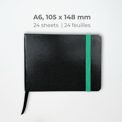 Cantoo City Pocket Sketchbook (A6, 140 lb, 24 Sheets) - Cantoo City - Watercolor, Gouache, Mix Media, Inking