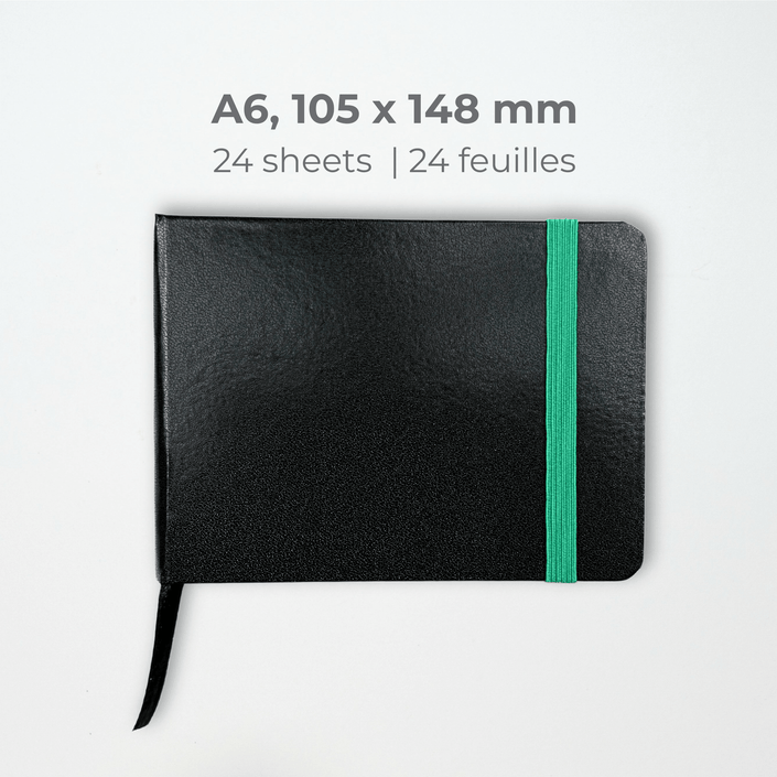 Cantoo City Pocket Sketchbook (A6, 140 lb, 24 Sheets) - Cantoo City - Watercolor, Gouache, Mix Media, Inking