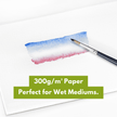 CantooCity A4 Watercolor Pad - Cold Press, 100% Cellulose - 300 g/m² (140 lb) -  Acid Free, Off White for sketching, painting