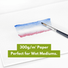 CantooCity A4 Watercolor Pad - Cold Press, 100% Cellulose - 300 g/m² (140 lb) -  Acid Free, Off White for sketching, painting