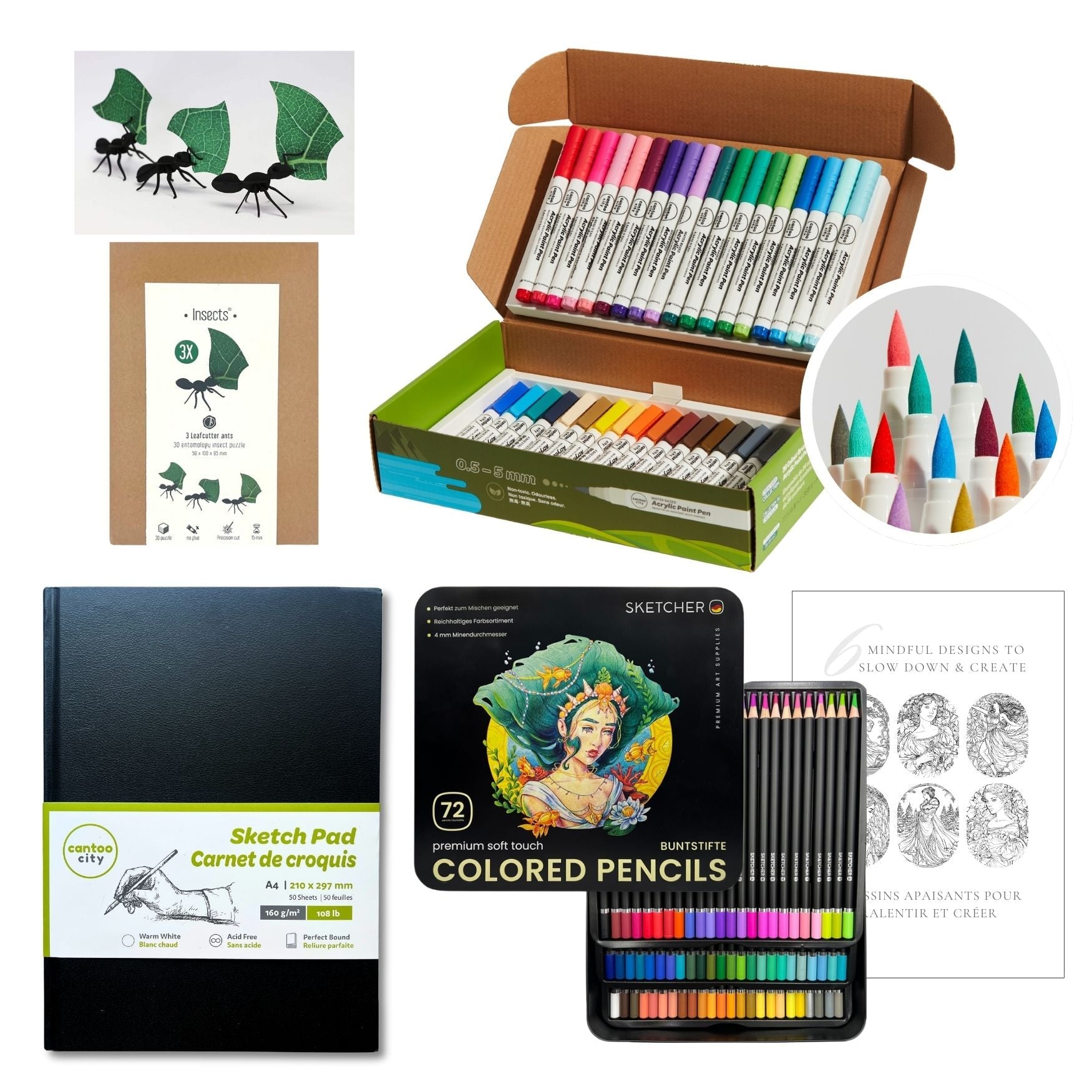 Happy Maker Kit - 4 PCs & 1 e - Book - Cantoo City - Art Kits -  - Cantoo City