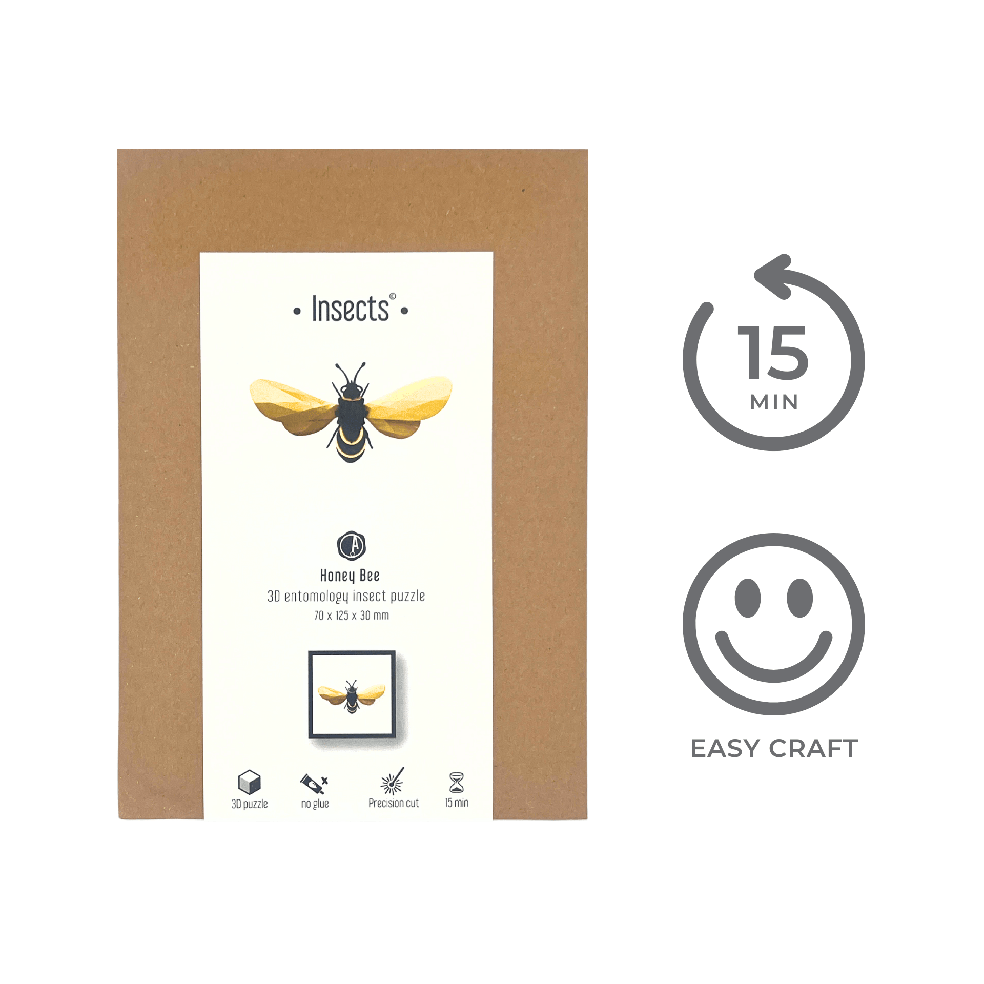 Honey Bee - 3D Paper DIY Kit - Cantoo City - DIY Kit -  - Cantoocity