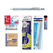A set of Japanese Lead Pencils, Eraser, and Lead refill