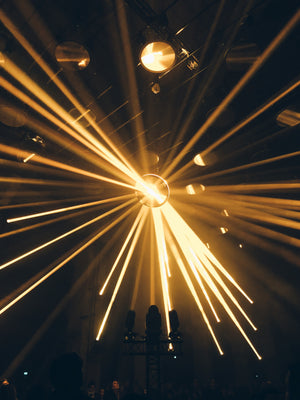Spark of lights travelling to the center of the screen