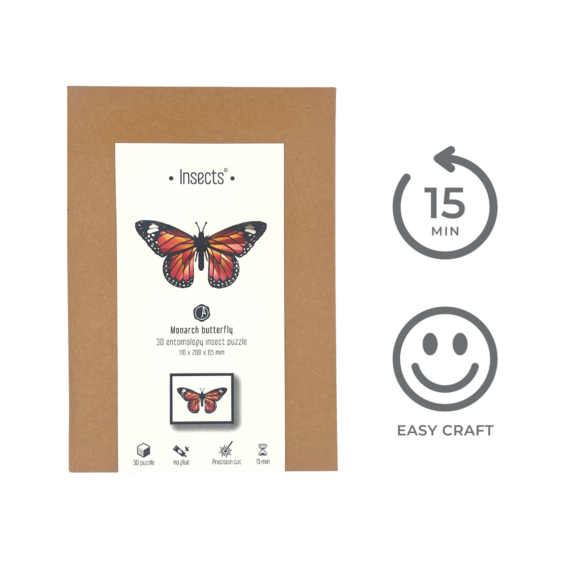 Monarch Butterfly - DIY Art Kit - Cantoo City - DIY Kit -  - Cantoocity