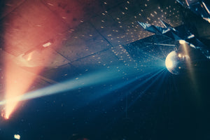 Party room with disco ball