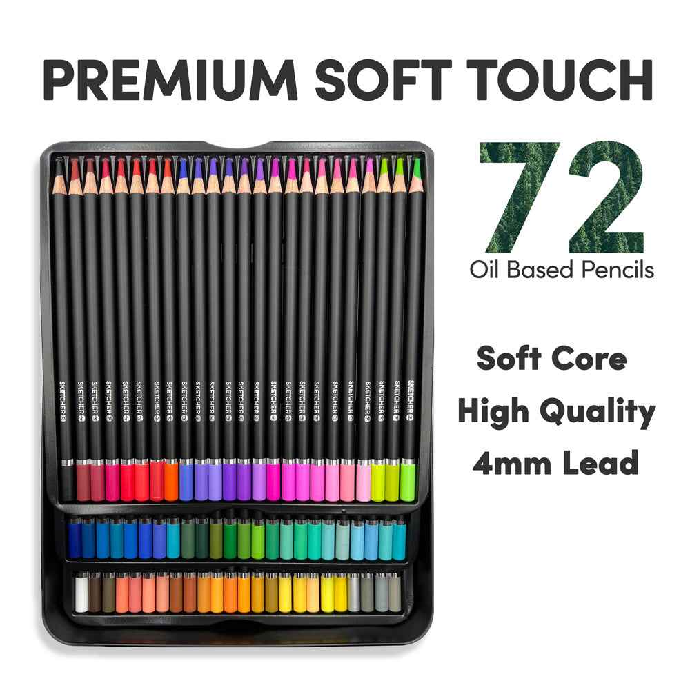 Sketcher Colored Drawing Pencils (Box of 72) - Cantoo City - Drawing Pencils -  - Cantoocity