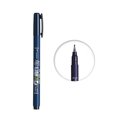 Tombow Fudenosuke Calligraphy Pen - Hard Tip Black Ink, Calligraphy Pen, Drawing, Writing, Tombow, Creating Various Strokes
