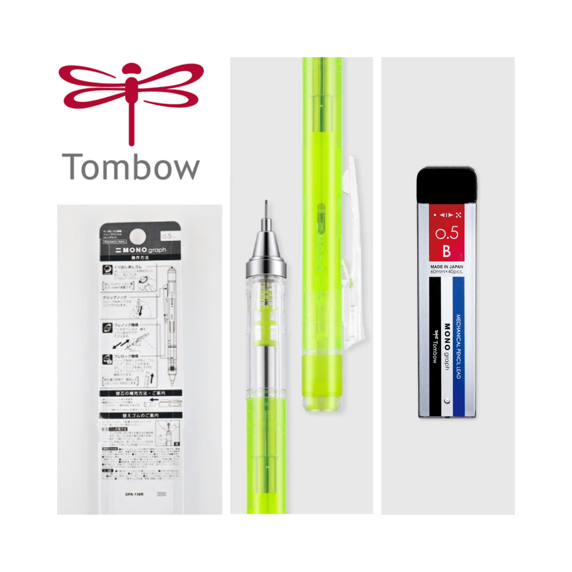 Tombow Mono Mechanical Pencil Lead 0.5mm B - Cantoo City - Mechanical Pencil -  - Cantoocity