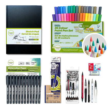 Urban Illustration Kit - 8 pcs - For Sketching, Coloring & Drawing Cantoo City Cantoo City Cantoo City