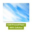 CantooCity A4 Watercolor Pad - Cold Press, 100% Cellulose - 300 g/m² (140 lb) -  Acid Free, Off White for sketching, painting